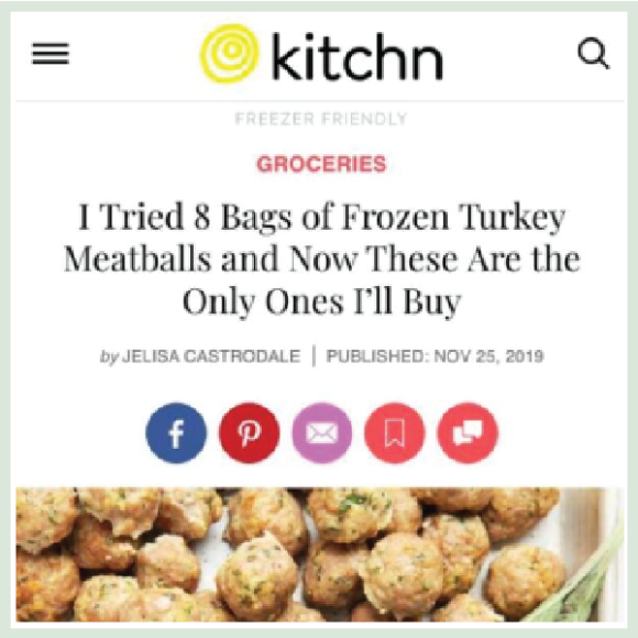 The Kitchn - Frozen Turkey Meatball Ranking